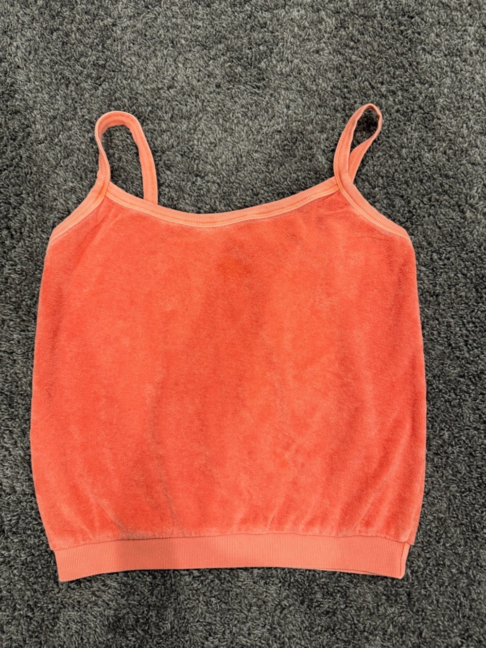Perfect White Tee Marley loop terry tank. Color is peach/coral. Size Small.